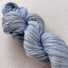 Load image into Gallery viewer, OOAK Variant (Trial 8) of Blue Jeans - Hand Dyed Extrafine Merino Wool, Cashmere & Mulberry Silk Superwash Yarn