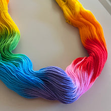 Load image into Gallery viewer, Lollipop Hand Dyed 80% Merino Wool, 20% Recycled Nylon Superwash Sock/Fingering Yarn