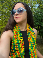 Load image into Gallery viewer, Wide Awake Scarf Crochet Pattern - One Hank Wonder