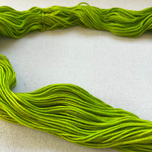 Load image into Gallery viewer, Diet Mountain Dew Hand Dyed 100% Merino Wool Superwash Extra Soft DK Yarn