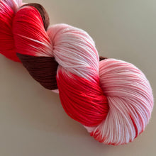 Load image into Gallery viewer, OOAK Variant of Sugar (Trial 10) Hand Dyed Superwash Merino Wool, Mulberry Silk and Cashmere Sock Yarn