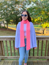 Load image into Gallery viewer, Sugar, Sugar (Strawberry Sugar Wafer) Scarf Crochet Pattern