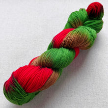 Load image into Gallery viewer, OOAK Variant (Trial 2) of Apple Orchard Hand Dyed Merino Wool & Nylon Superwash Yarn