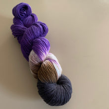 Load image into Gallery viewer, Amethyst Hand Dyed Superwash Merino Wool & Nylon Sparkle Sock Yarn