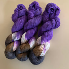 Load image into Gallery viewer, Amethyst Hand Dyed Superwash Merino Wool & Nylon Sparkle Sock Yarn