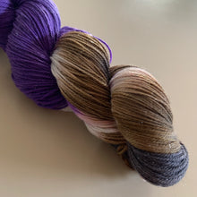 Load image into Gallery viewer, Amethyst Hand Dyed Superwash Merino Wool & Nylon Sparkle Sock Yarn