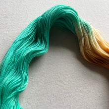 Load image into Gallery viewer, OOAK Variant (Trial 22) of Knee Deep Hand Dyed Superwash Merino Wool, Cashmere & Nylon Sock Yarn