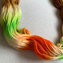 Load image into Gallery viewer, OOAK Variant of 24Carrot Magic (Trial 2) - Hand Dyed Superwash 100% Bluefaced Leicester Sock Yarn