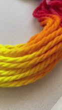 Load and play video in Gallery viewer, Lollipop Hand Dyed 100% Andean Highland Wool Chunky Yarn