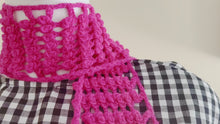 Load and play video in Gallery viewer, Wide Awake Scarf Crochet Pattern - One Hank Wonder