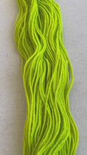 Load and play video in Gallery viewer, OOAK Variant of Diet Mountain Dew (Trial 2) Hand Dyed Merino Wool Superwash DK Yarn