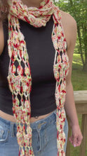 Load and play video in Gallery viewer, Happy (Hot Air Balloon) Scarf Crochet Pattern - One Hank Wonder
