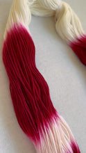 Load and play video in Gallery viewer, Velvet (Red Velvet Cake) Hand Dyed Merino Wool & Recycled Nylon Superwash Sock/Fingering Yarn