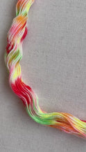 Load and play video in Gallery viewer, OOAK Variant (Trial 5) of Phat Butt - Hand Dyed Merino Wool & Recycled Nylon Superwash Yarn - Mini Hank