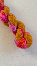 Load and play video in Gallery viewer, OOAK Variant (Trial 7) of Donut Go Breaking My Heart - Hand Dyed Merino Wool & Recycled Nylon Superwash Yarn - Mini Hank
