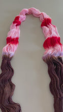 Load and play video in Gallery viewer, Sugar Hand Dyed 80% Merino Wool, 20% Recycled Nylon Superwash Sock/Fingering Yarn