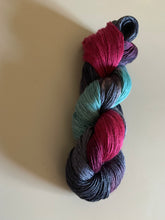 Load image into Gallery viewer, Cherry Hand Dyed Superwash Merino Wool & Mulberry Silk Fingering Yarn