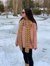 Load image into Gallery viewer, No Cars Go Crochet Scarf Pattern - Two Color Version