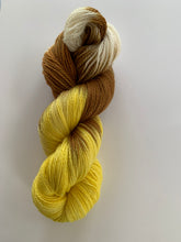 Load image into Gallery viewer, OOAK Variant (Trial 3) of Ewe, You Make Making Fun (Lemon Poundcake) - Hand Dyed Superwash 100% Merino Wool Sock Yarn