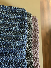 Load image into Gallery viewer, Never Tear Us Apart Cozy Handmade Cowl Hood in Blue Sky Twist