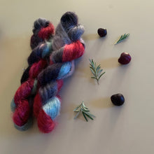 Load image into Gallery viewer, Cherry Hand Dyed Super Kid Mohair and Silk Yarn