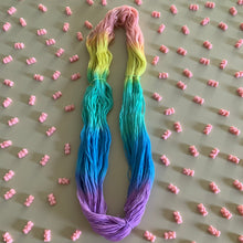 Load image into Gallery viewer, Sour Candy Hand Dyed Superwash Merino Wool & Nylon Sparkle Sock Yarn