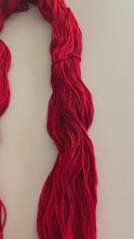 Load and play video in Gallery viewer, Hot Stuff (Flamin’ Hot Cheetos) Hand Dyed 100% Merino Wool DK Yarn