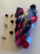 Load image into Gallery viewer, Cherry Hand Dyed Super Kid Mohair and Silk Yarn