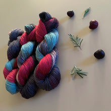 Load image into Gallery viewer, Cherry Hand Dyed Superwash Merino Wool & Mulberry Silk Fingering Yarn