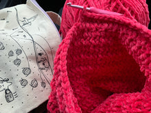 Load image into Gallery viewer, She Smiled Sweetly Handmade Velvet Cowl in Hot Pink
