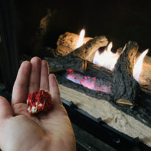 Load image into Gallery viewer, Falling Crocheted Ring in color Sweet Creature (Strawberry Cheesecake)