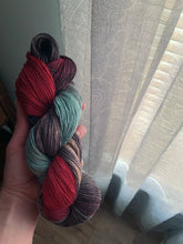 Load image into Gallery viewer, Cherry Hand Dyed Superwash Merino Wool & Mulberry Silk Fingering Yarn