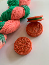 Load image into Gallery viewer, Chromatica I (Lady Gaga Oreos) Hand Dyed Superwash Merino Wool & Nylon Sparkle Sock Yarn
