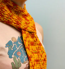 Load image into Gallery viewer, Falling Scarf Crochet Pattern - Sock/Fingering Weight Yarn - One Hank Wonder