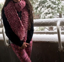 Load image into Gallery viewer, Fourth Time Around Chunky Handmade Scarf in Pink