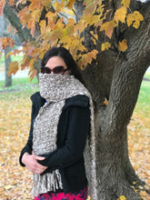 Load image into Gallery viewer, Fourth Time Around Chunky Handmade Scarf in Taupe