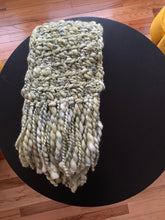 Load image into Gallery viewer, Fourth Time Around Chunky Handmade Scarf in Antique Green