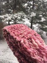 Load image into Gallery viewer, Fourth Time Around Chunky Handmade Scarf in Pink