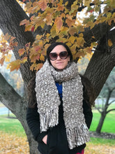 Load image into Gallery viewer, Fourth Time Around Chunky Handmade Scarf in Taupe