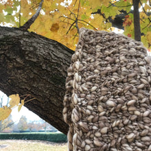 Load image into Gallery viewer, Fourth Time Around Chunky Handmade Scarf in Taupe