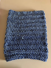 Load image into Gallery viewer, Never Tear Us Apart Cozy Handmade Cowl Hood in Blue Sky Twist