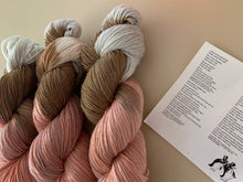 Load image into Gallery viewer, Ewe, You Make Making Fun (Strawberry Poundcake) Hand Dyed Superwash Merino Wool & Nylon Sparkle Sock Yarn