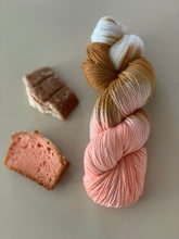 Load image into Gallery viewer, Ewe, You Make Making Fun (Strawberry Poundcake) - Hand Dyed Superwash 100% Merino Wool Sock Yarn