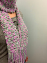 Load image into Gallery viewer, Venus Handmade Merino Wool Sparkly Scarf with Fringe