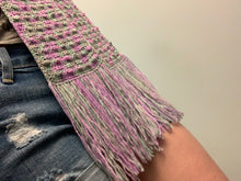 Load image into Gallery viewer, Venus Handmade Merino Wool Sparkly Scarf with Fringe