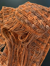 Load image into Gallery viewer, Goodbye Sparkly Handmade Scarf in Luxe Pumpkin
