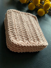 Load image into Gallery viewer, Handmade Cotton Mug Rug in Blush