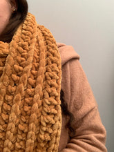Load image into Gallery viewer, Never Tear Us Apart Soft Handmade Super Scarf in Mustard