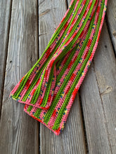 Load image into Gallery viewer, Never Tear Us Apart Striped Handmade Scarf in Welcome Christmas & You're a Mean One