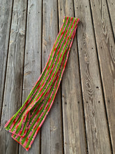 Load image into Gallery viewer, Never Tear Us Apart Striped Handmade Scarf in Welcome Christmas & You're a Mean One